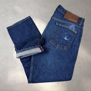 Naked & Famous Denim Dirty Selvedge Weird Guy Jeans Men's Raw Indigo 33x28